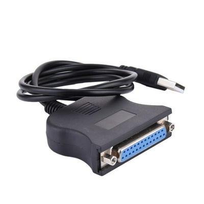 1284 Parallel Port D-Sub Connector to USB 2.0 Printer Adapter Cable 25 Pin IEEE 1284 Parallel Port D-Sub Connector to USB 2.0 Printer Adapter Cable 25 Pin IEEE